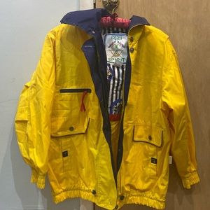 90s Yellow Raincoat
